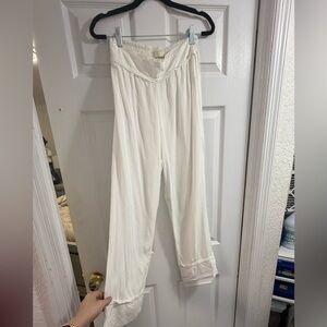 Bronzin White Pajama Pants